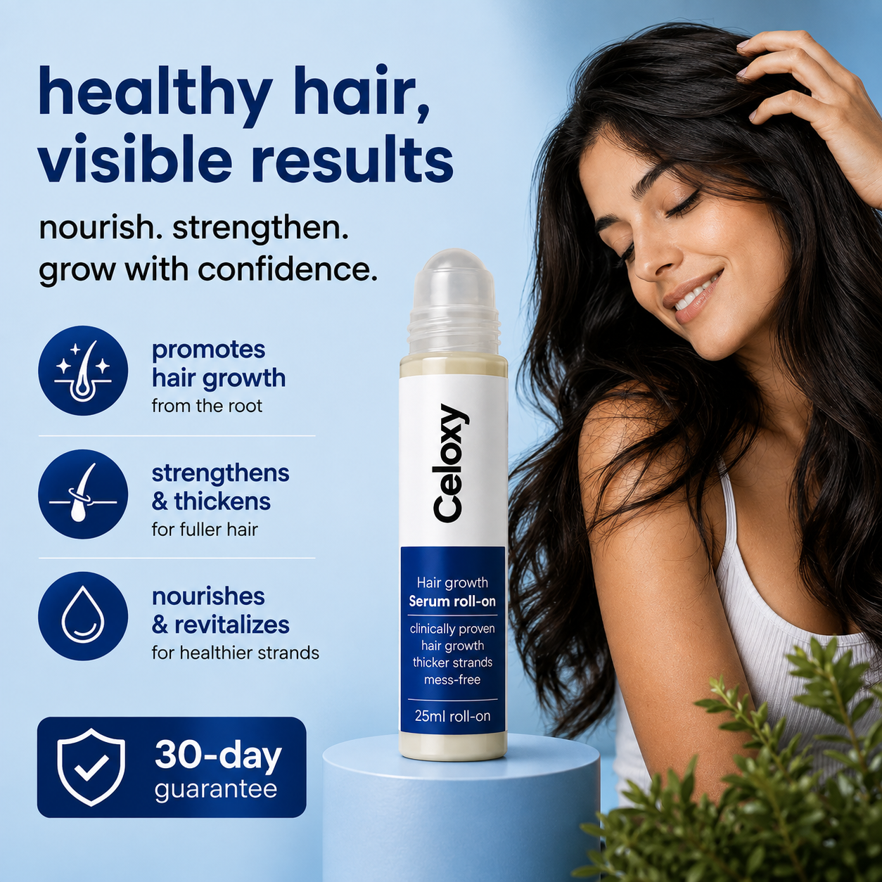 Celoxy - unisex hair growth roll on serum