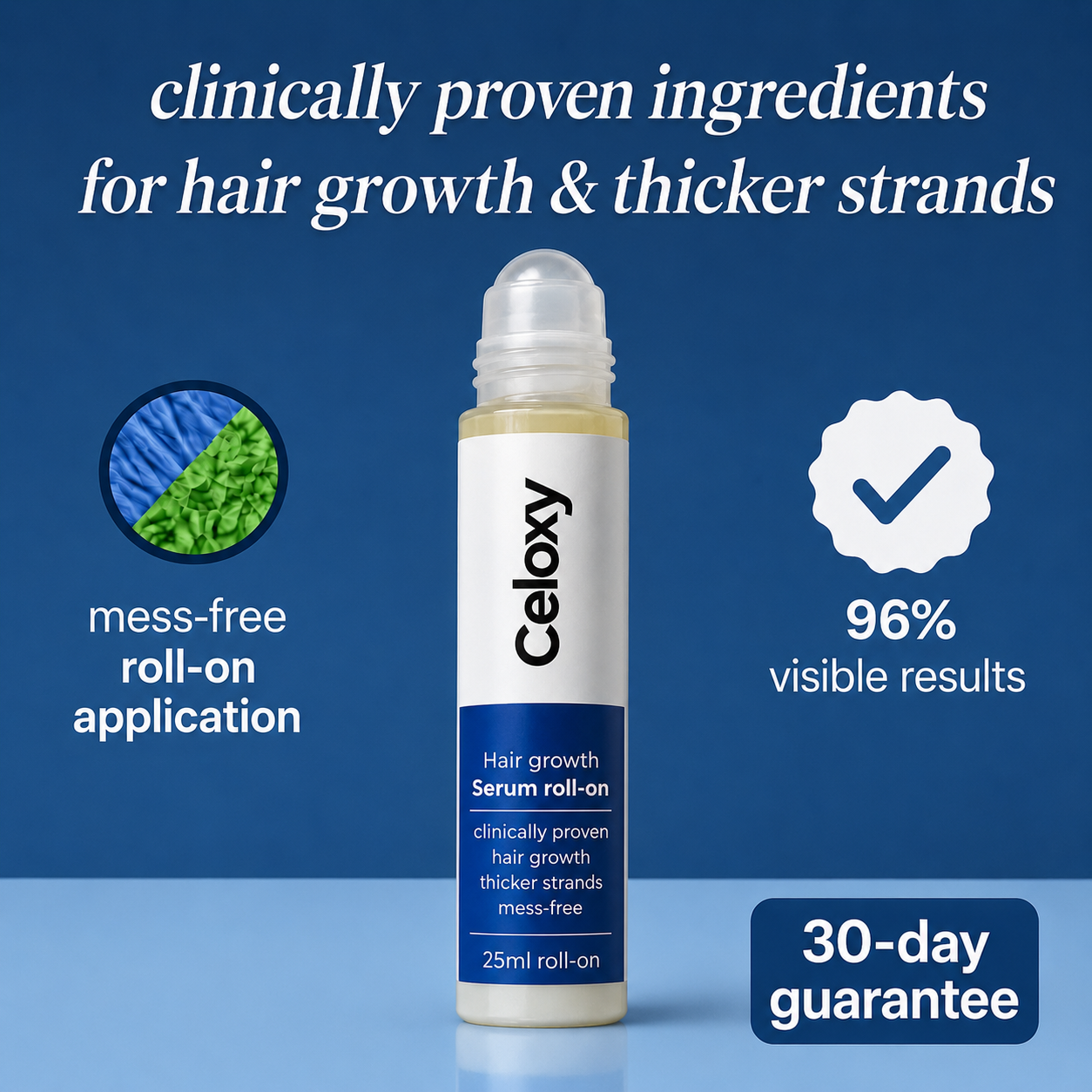 Celoxy - unisex hair growth roll on serum