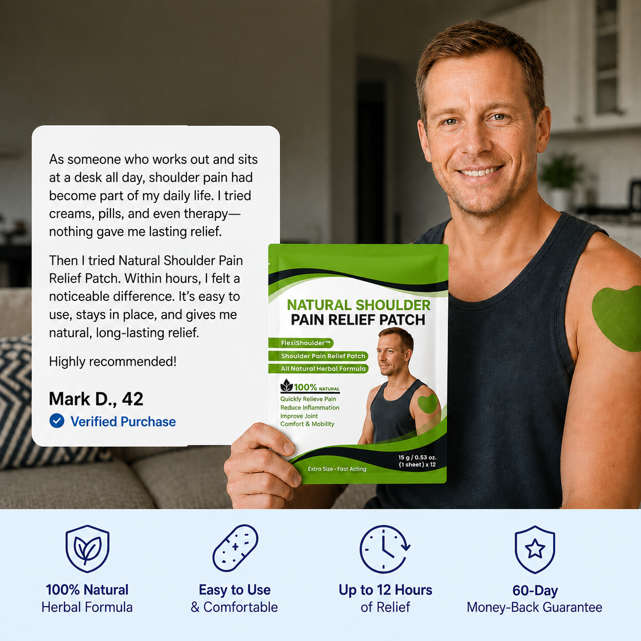 ShoulderEase™ - Natural Shoulder Pain Patch